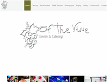 Tablet Screenshot of ofthevineevents.com